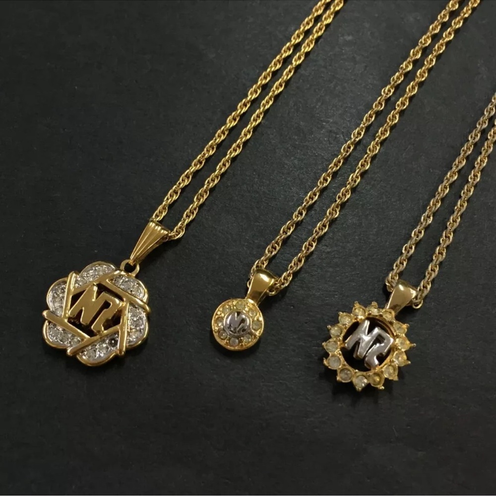 PICK ONE NINA RICCI Rhinestone Gold Tone Necklaces 2,3,5,8,10 (1,4,6,7 & 9 SOLD) - Picture 2 of 16